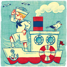 水兵リーベ僕の船插画图片壁纸