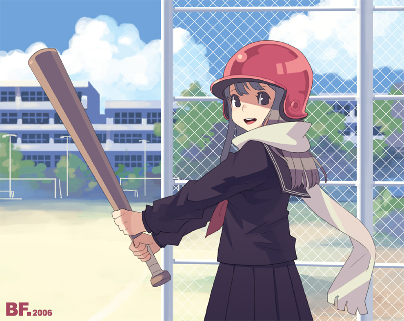 野球少女-背景少女