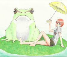 青蛙-青蛙小雨伞