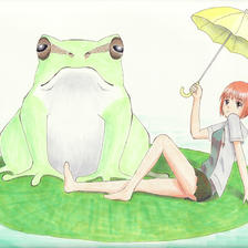 青蛙插画图片壁纸