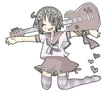 吉他少女-画吉他少女 企划横图