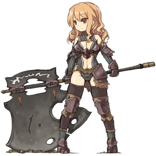 大斧女战士生活创作