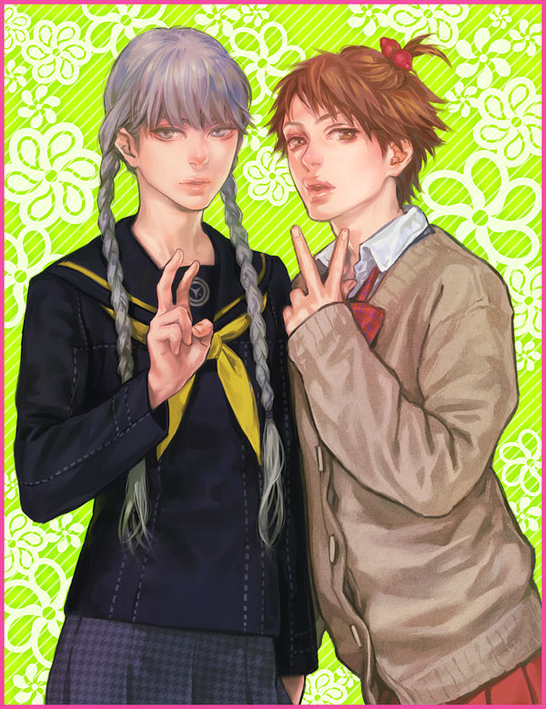 女装注意插画图片壁纸