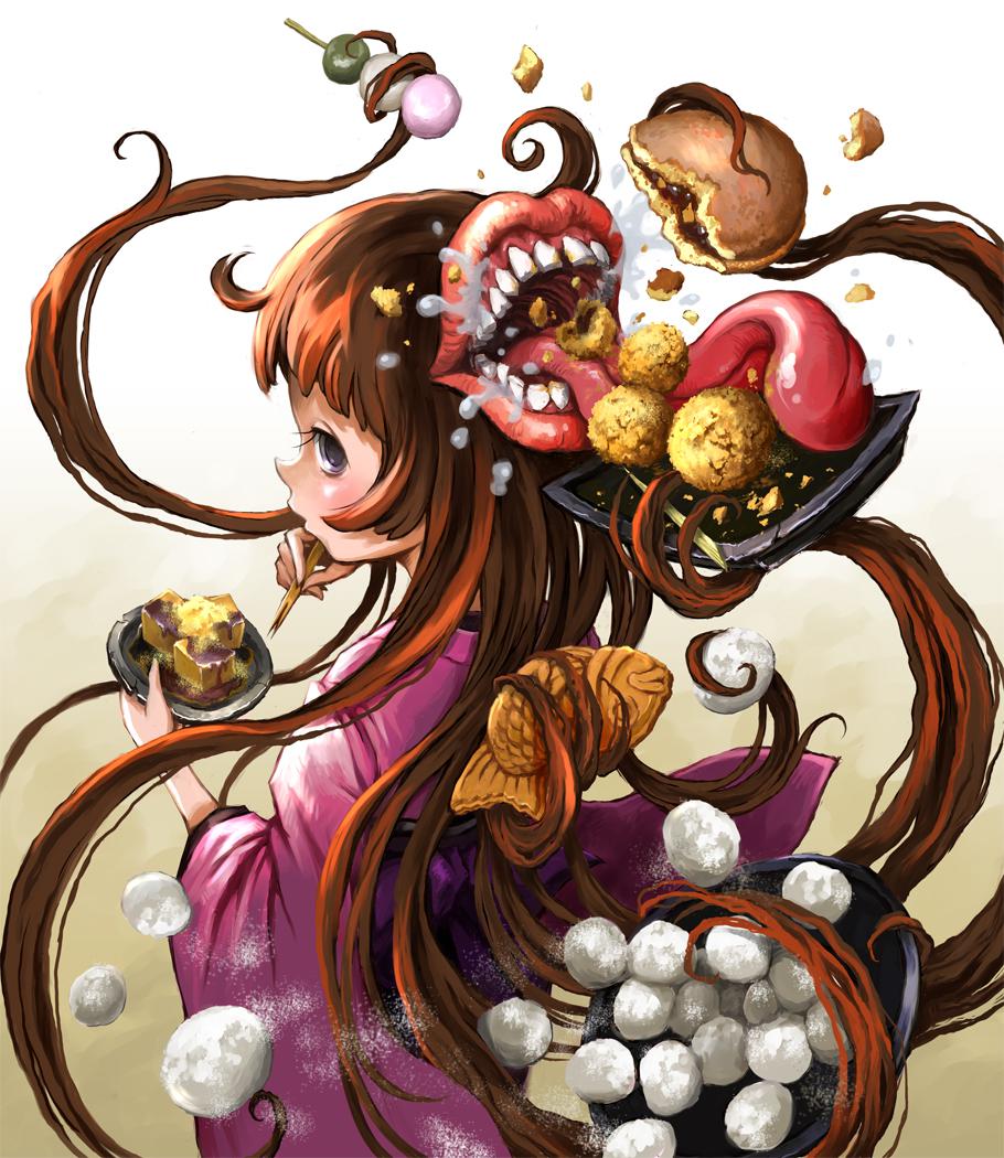 二口女插画图片壁纸