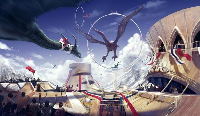 Dragon Race插画图片壁纸