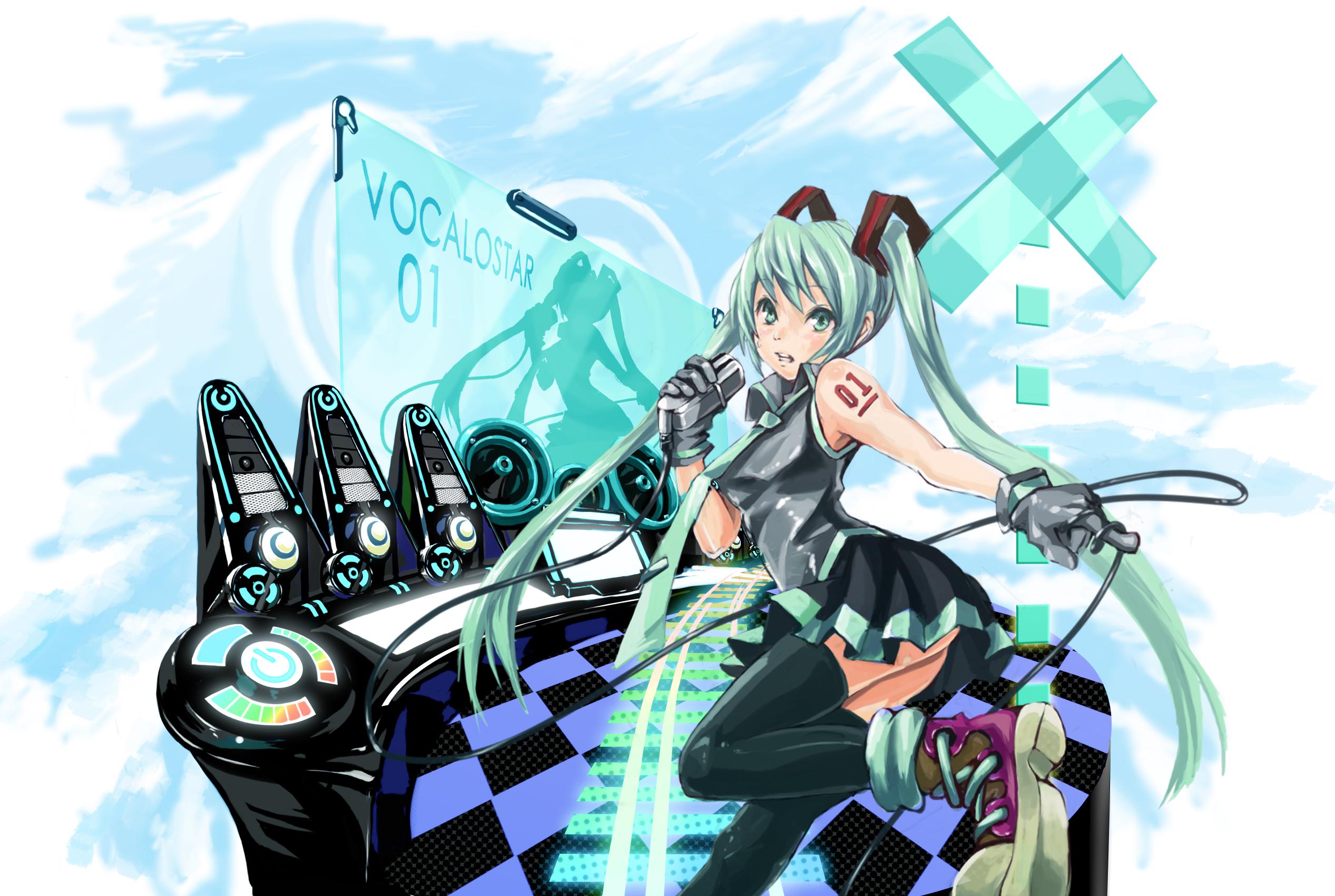 miku插画图片壁纸