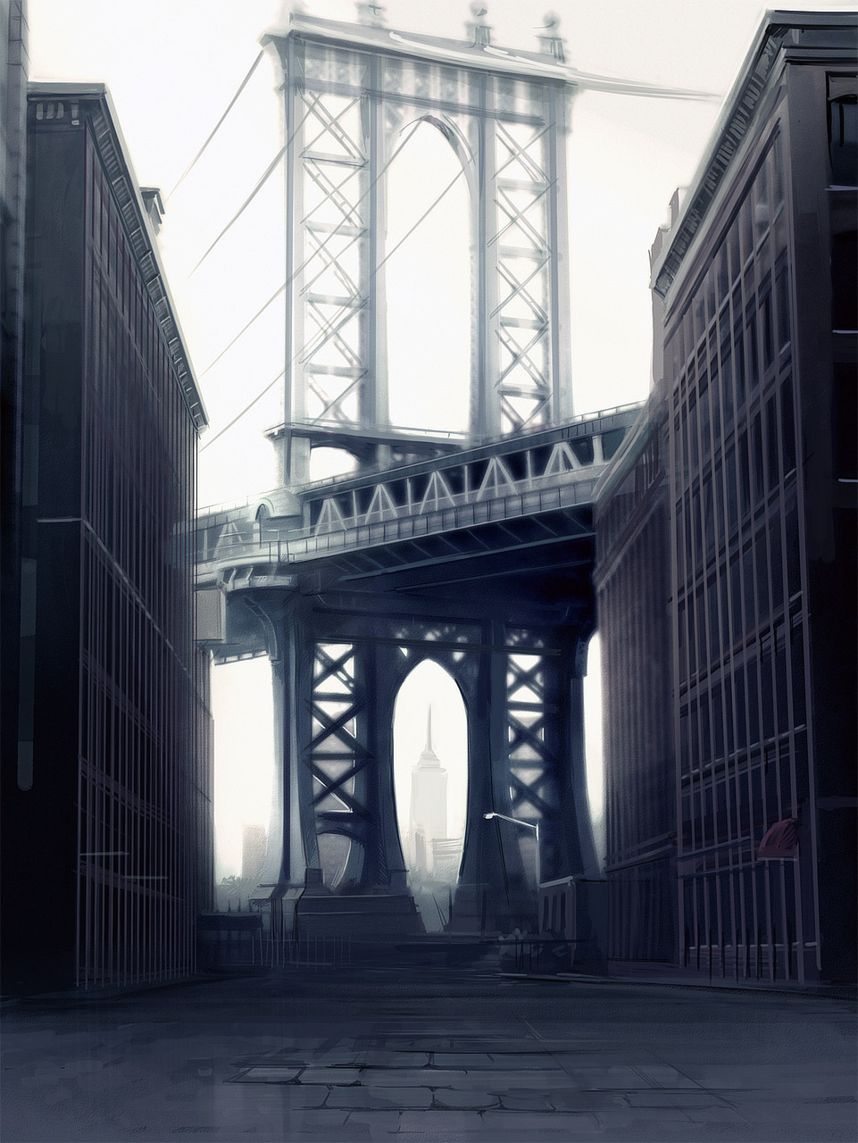 桥头-ニューヨークマンハッタン橋