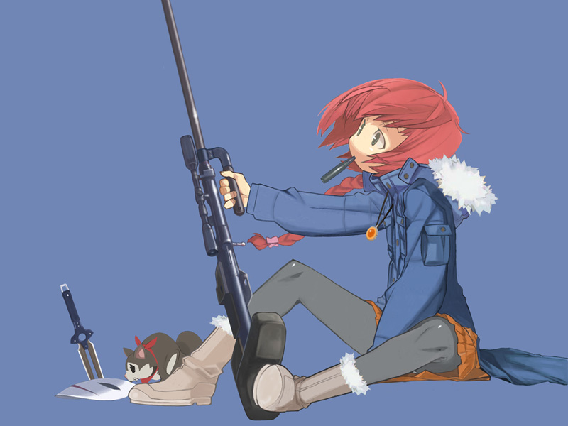 The sniper of a little girl.头像同人高清图