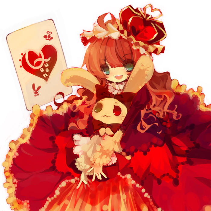 Red Princess of Hearts插画图片壁纸
