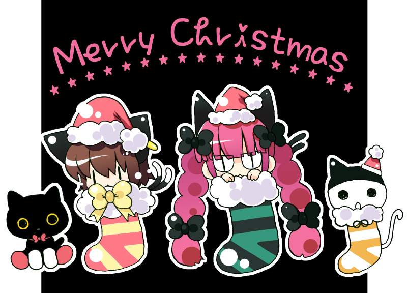 ★靴下にゃんこ★插画图片壁纸