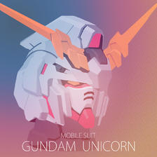 GUNDAM unicorn插画图片壁纸