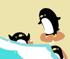 企鹅漂到巴西。-多利竖图