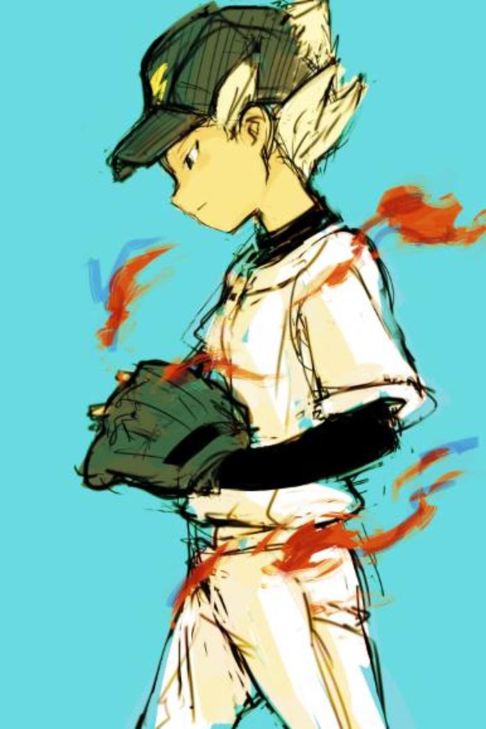 “打棒球吧。”插画图片壁纸