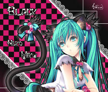 Black Neko Miku-初音未来Vocaloid