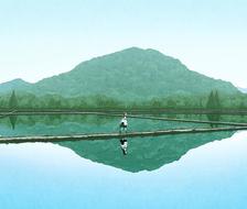 美丽的日本风景-たんぼ水田