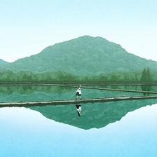 美丽的日本风景插画图片壁纸