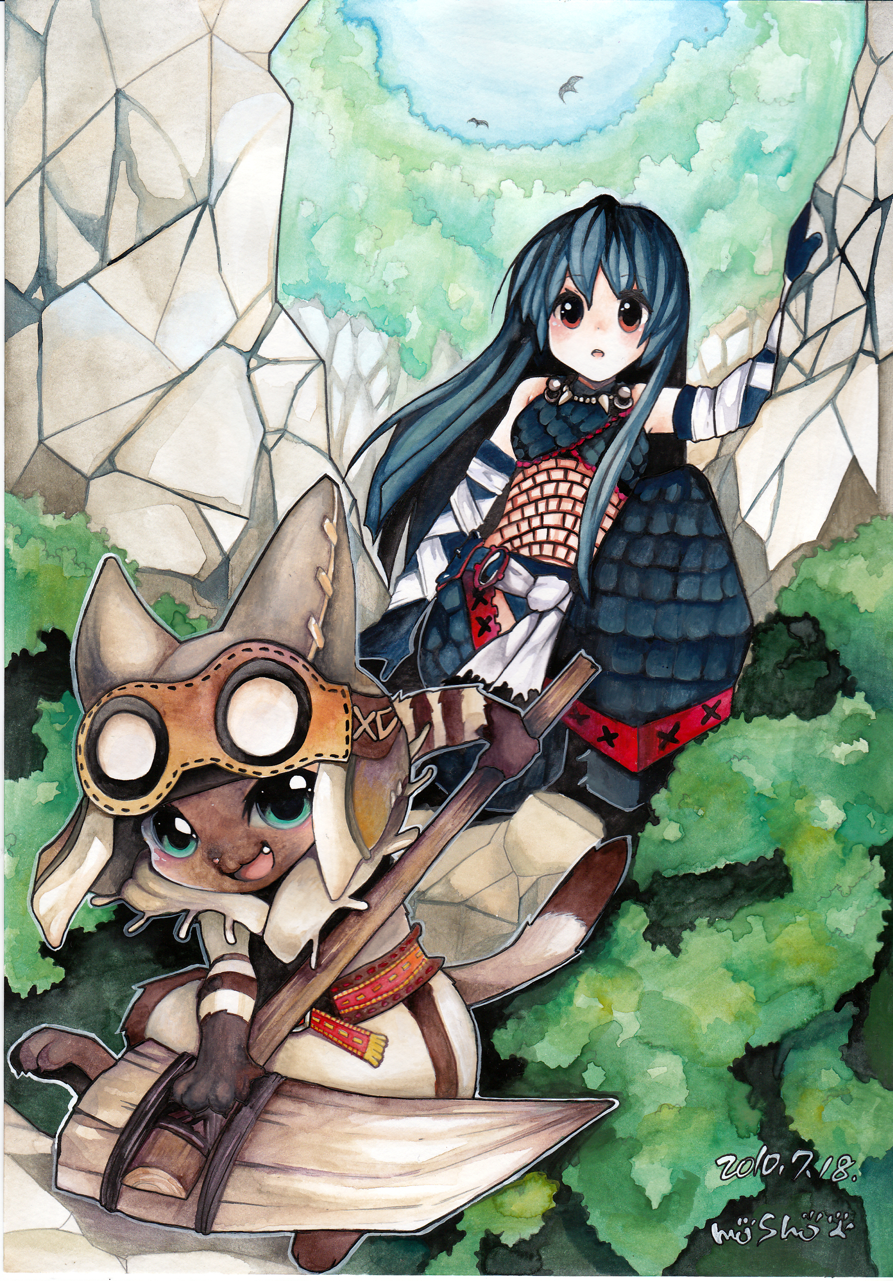 怪物猎人画插画图片壁纸