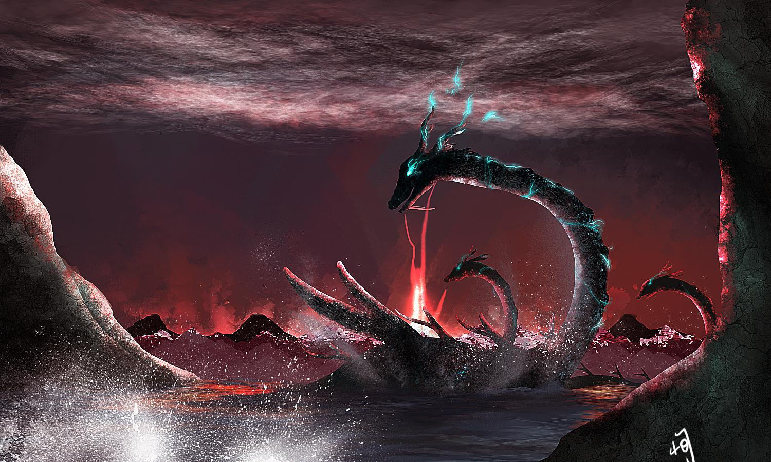 Dragon of the world插画图片壁纸
