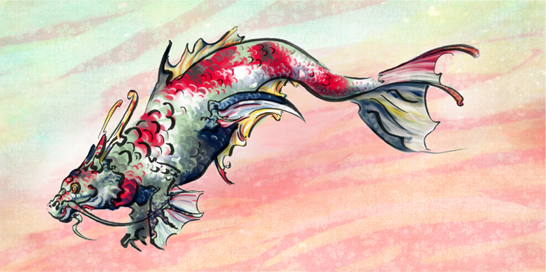 DragonFish插画图片壁纸