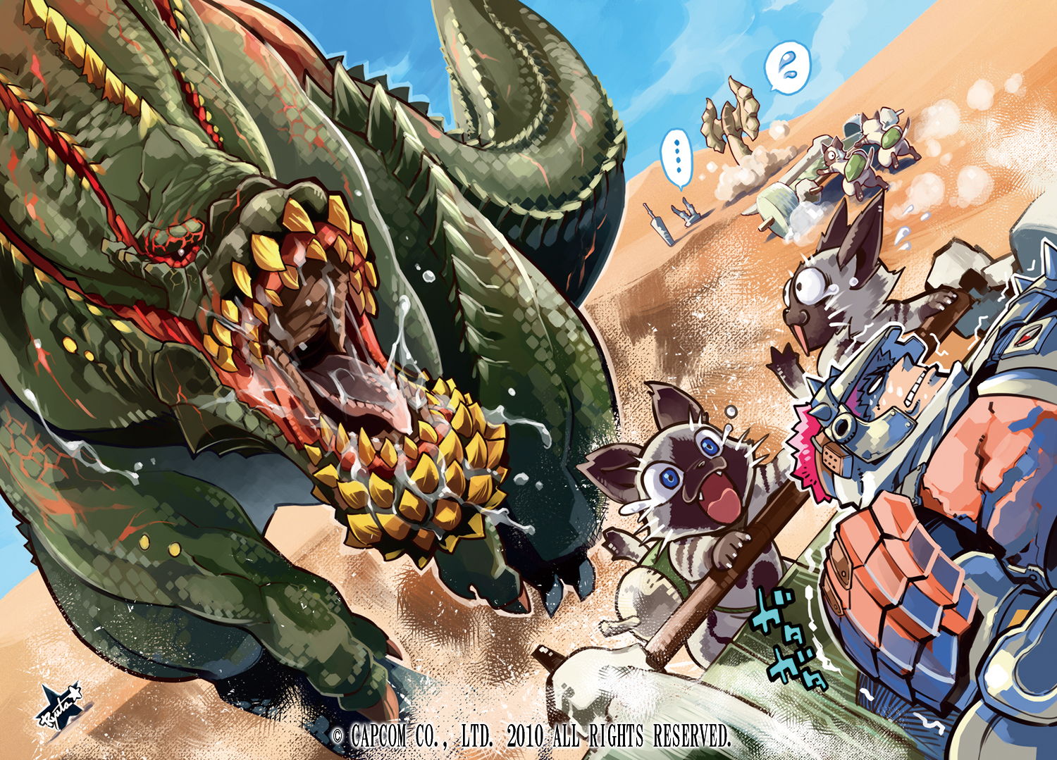 『俺達も楽じゃにゃいゼ。。。』插画图片壁纸