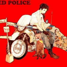 Red Police插画图片壁纸