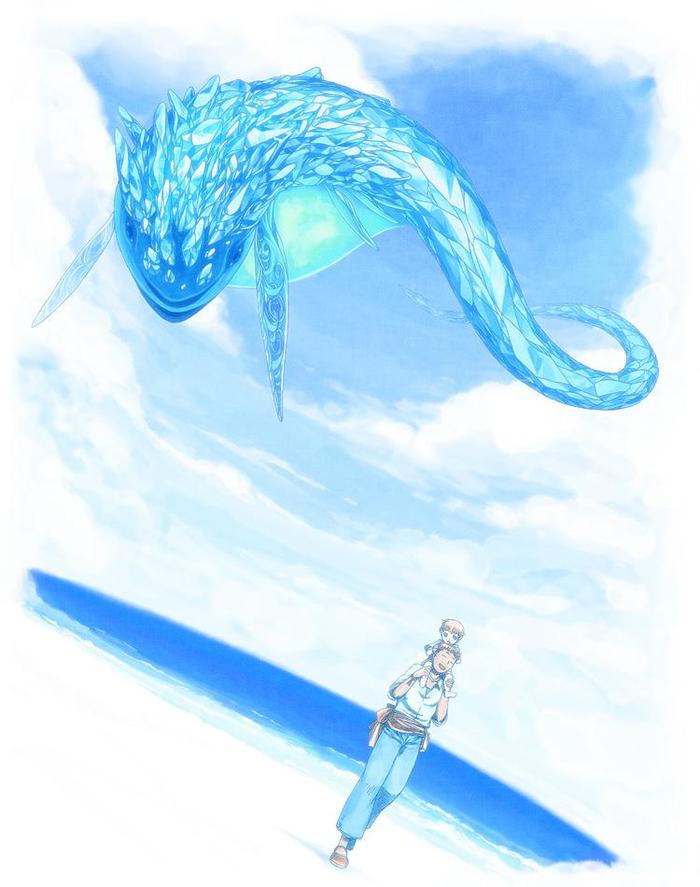 【三对供品】鲸鱼【海之契约】插画图片壁纸