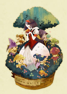 Snow white插画图片壁纸
