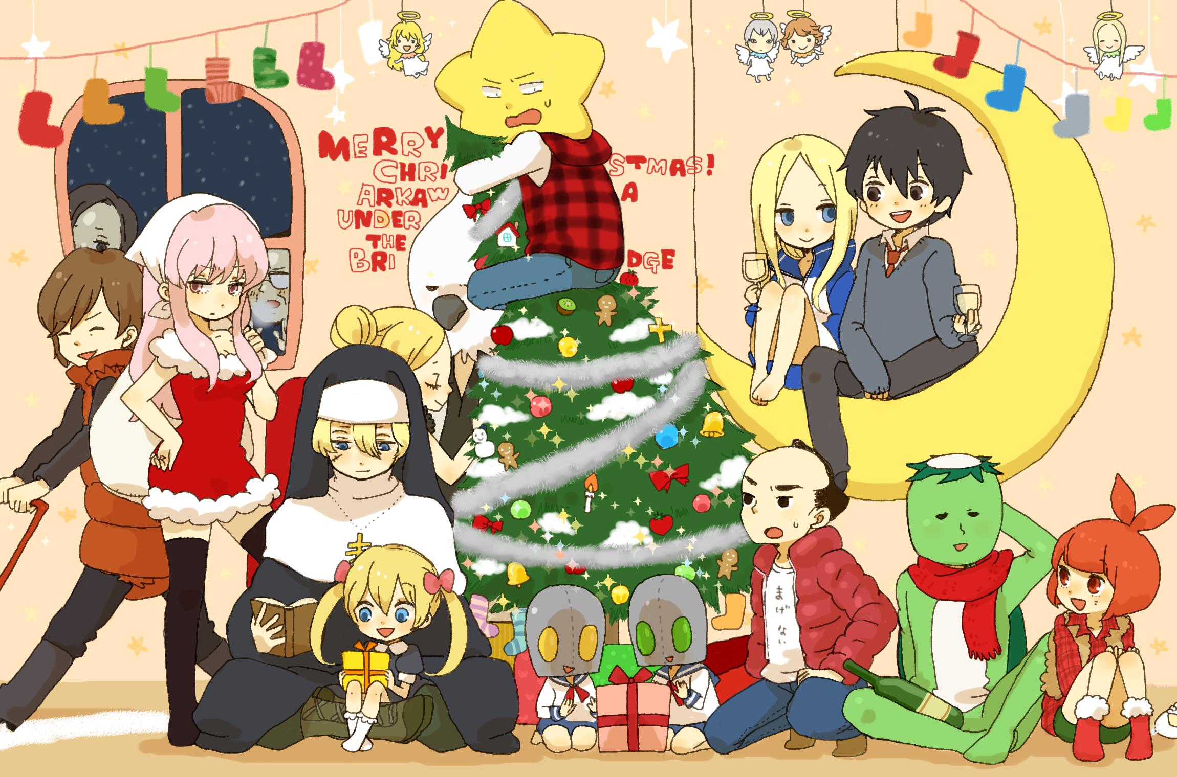 MERRY CHRISTMAS ARAKAWA！插画图片壁纸