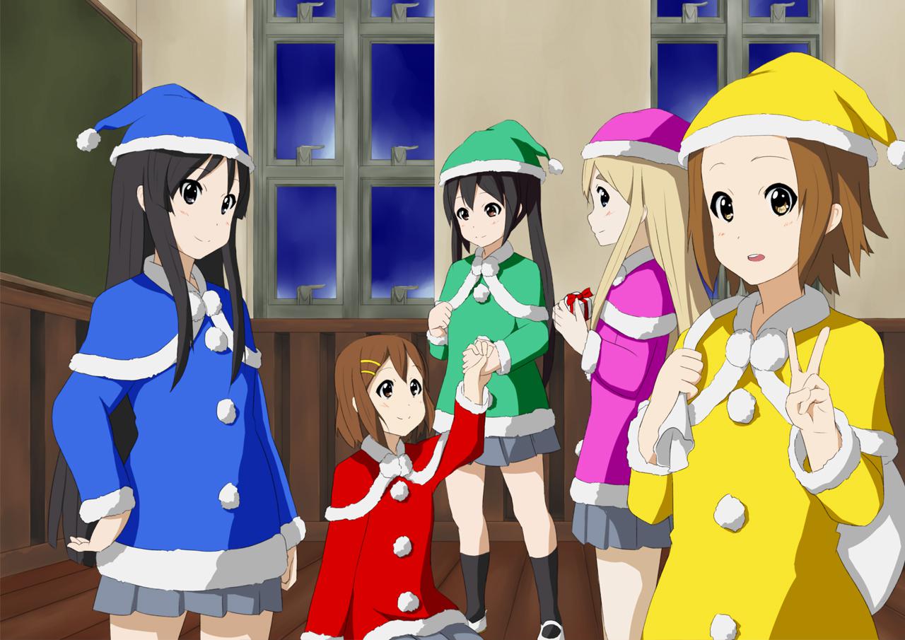 轻音部的圣诞节轻音少女横图