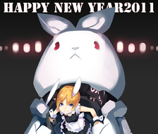 happy new year-少女兔