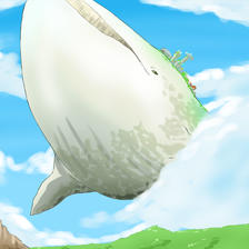【PF5】白亜龍　浮鯨插画图片壁纸