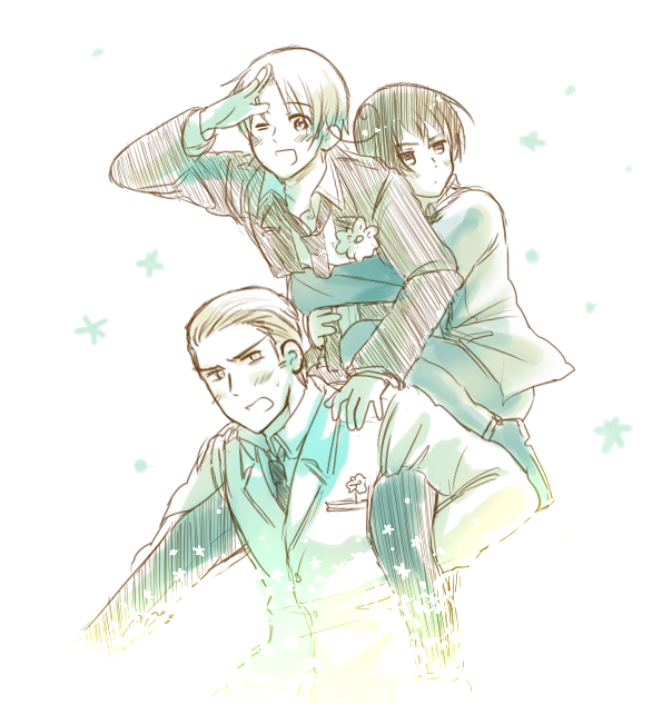 仲良し枢軸！　插画图片壁纸