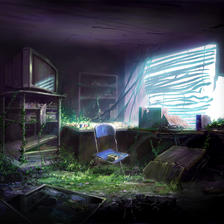 CG背景の描き方「廃墟を描いてみた」插画图片壁纸