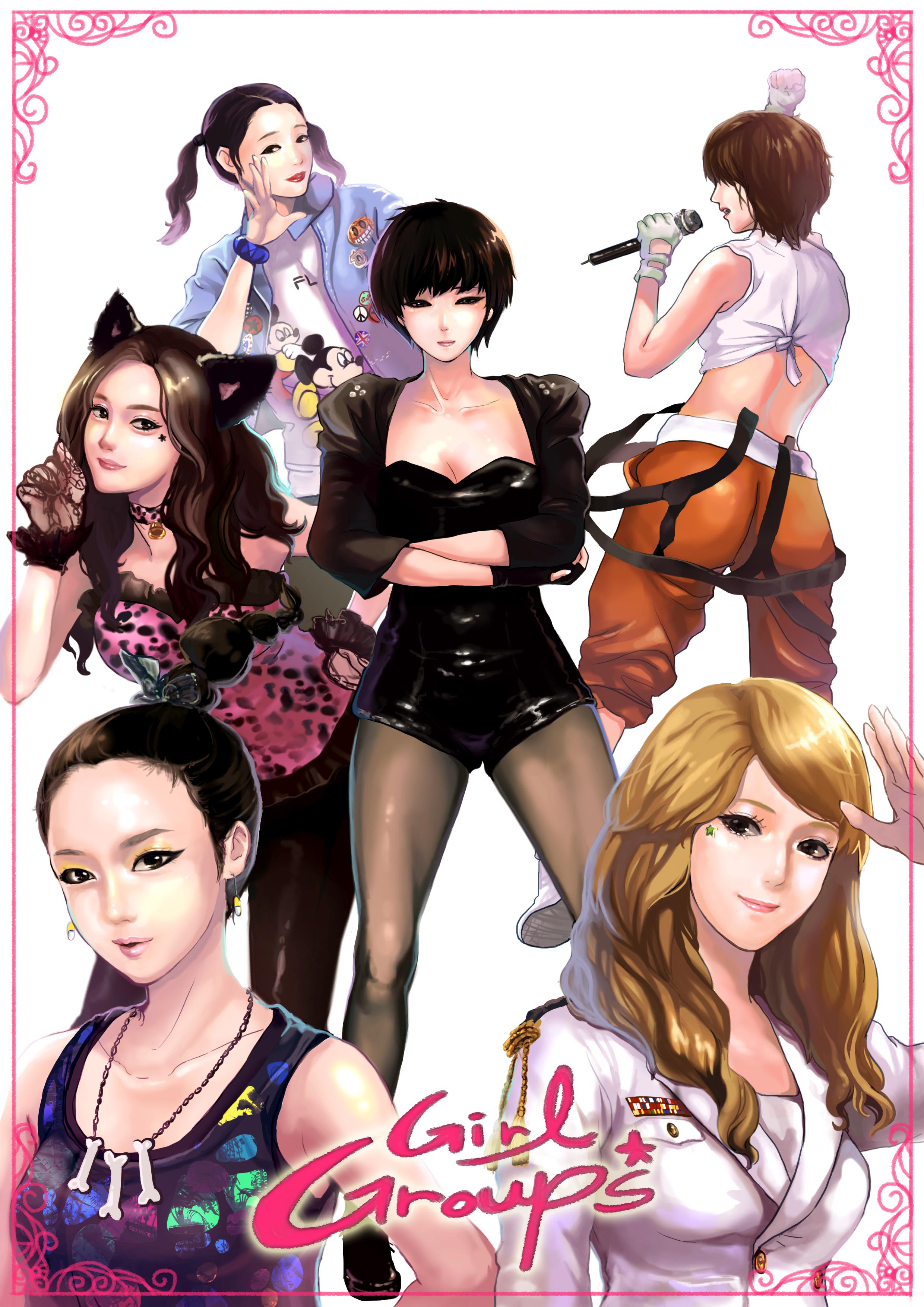2010年 韓国 girl groups插画图片壁纸