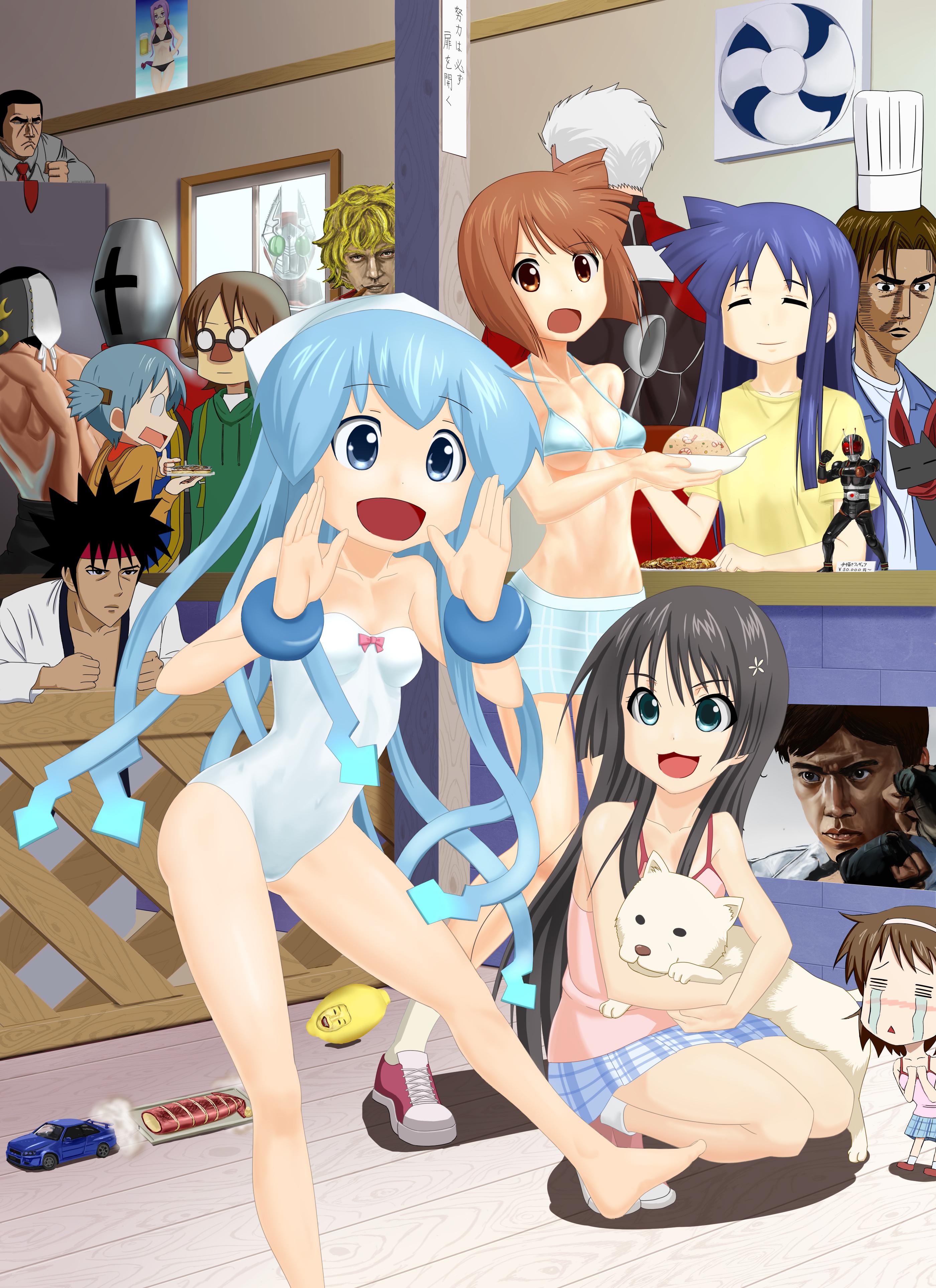 乌贼娘插画图片壁纸