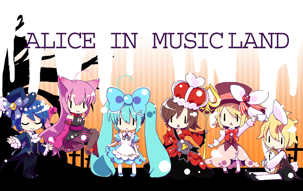 Alice in Musicland插画图片壁纸