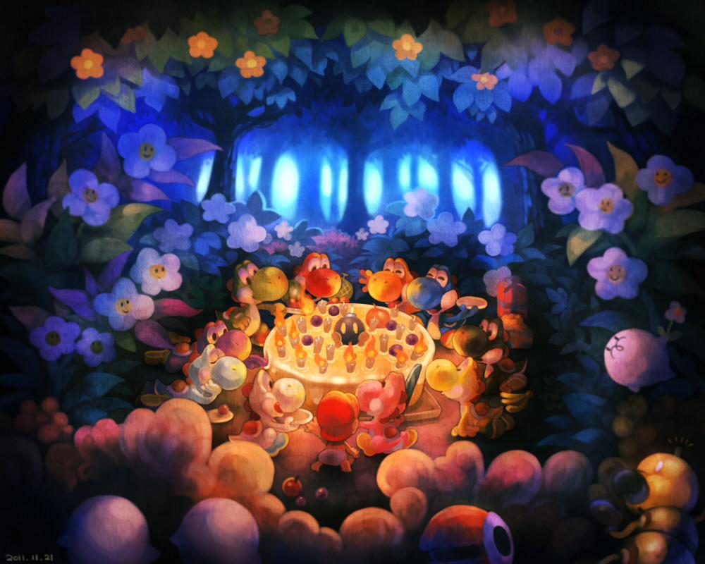 Yoshi’s　Birthday插画图片壁纸
