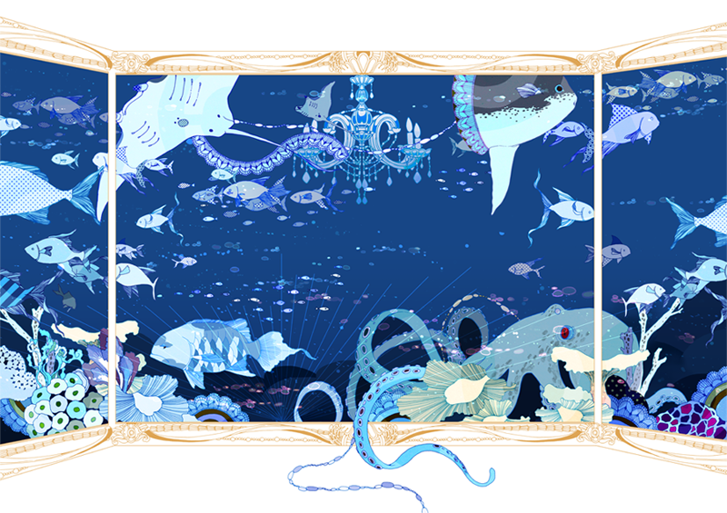 Aquarium插画图片壁纸
