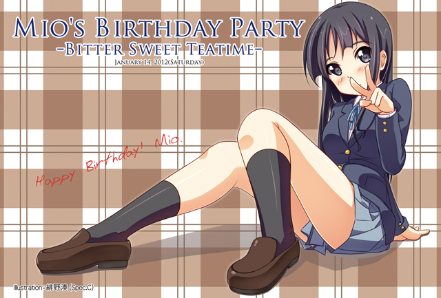 Mio's Birthday Party生日贺卡插画图片壁纸