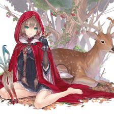 Little Red Riding Hood插画图片壁纸