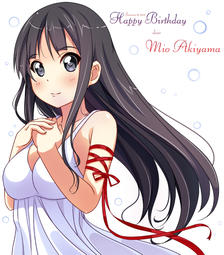 Happy Birthday　Mio！插画图片壁纸