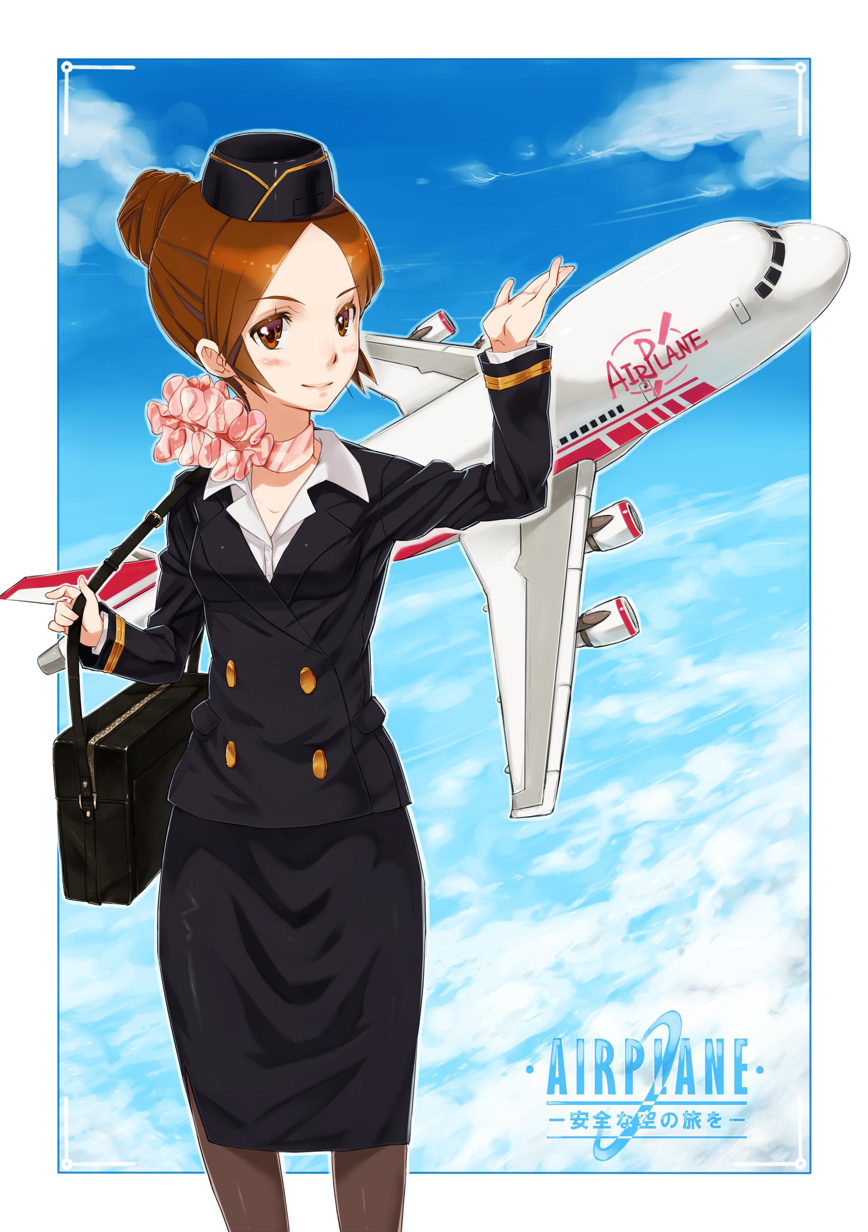 空姐!插画图片壁纸