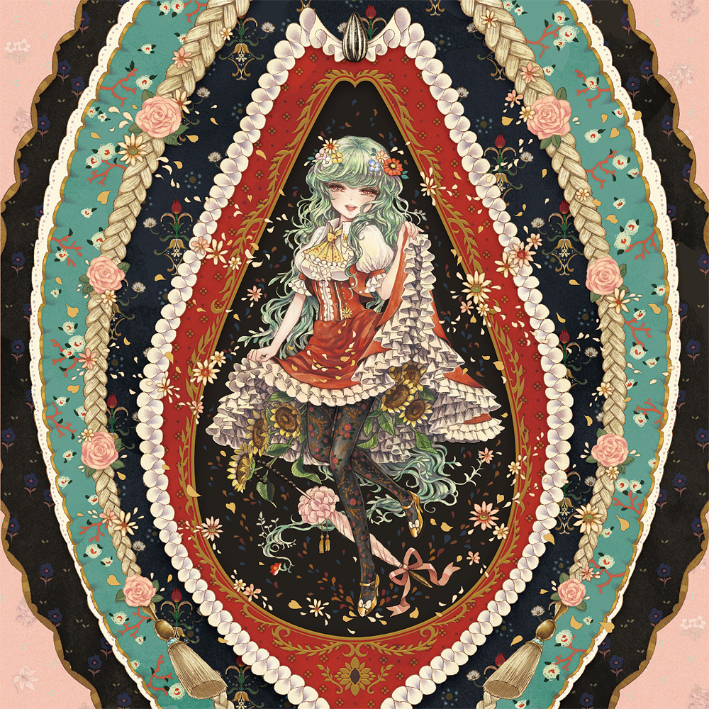 花 筵 爛 然插画图片壁纸