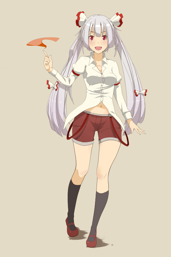 双马尾妹红东方project藤原妹红