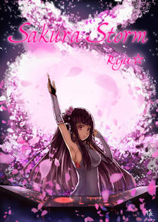 Sakura Storm插画图片壁纸