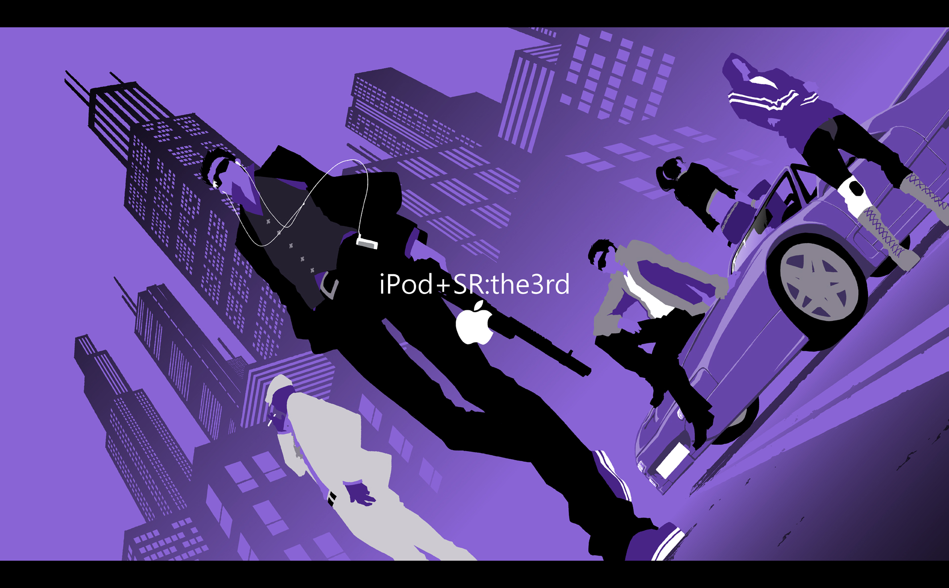 iPod+SaintsRow插画图片壁纸