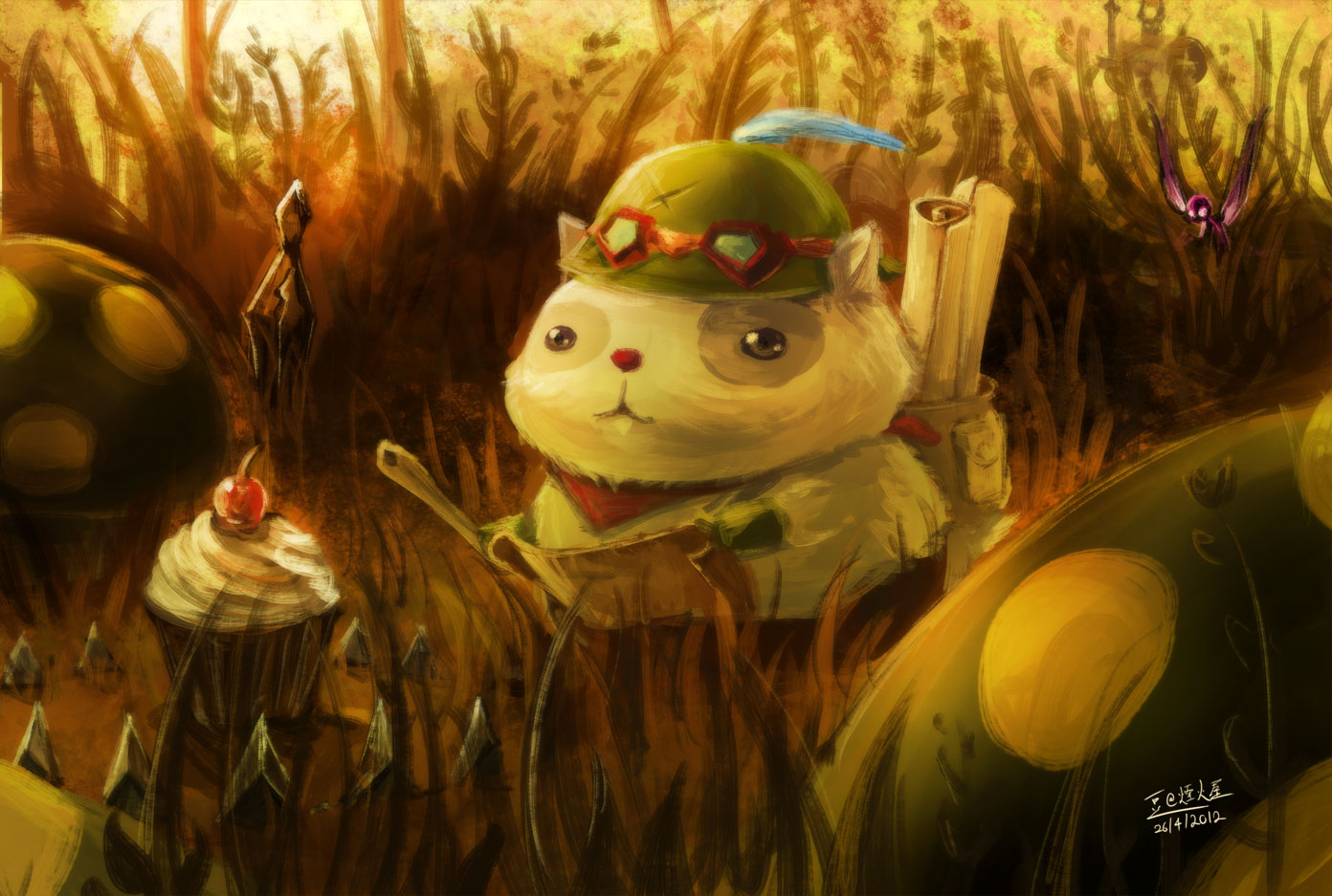 LOL Teemo adventure插画图片壁纸