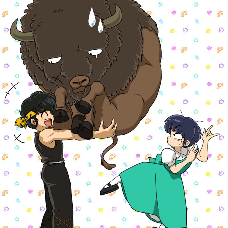 取下bison ~♪(bison)插画图片壁纸
