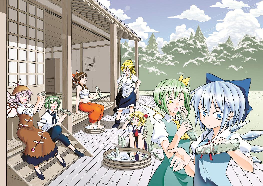 在神社里