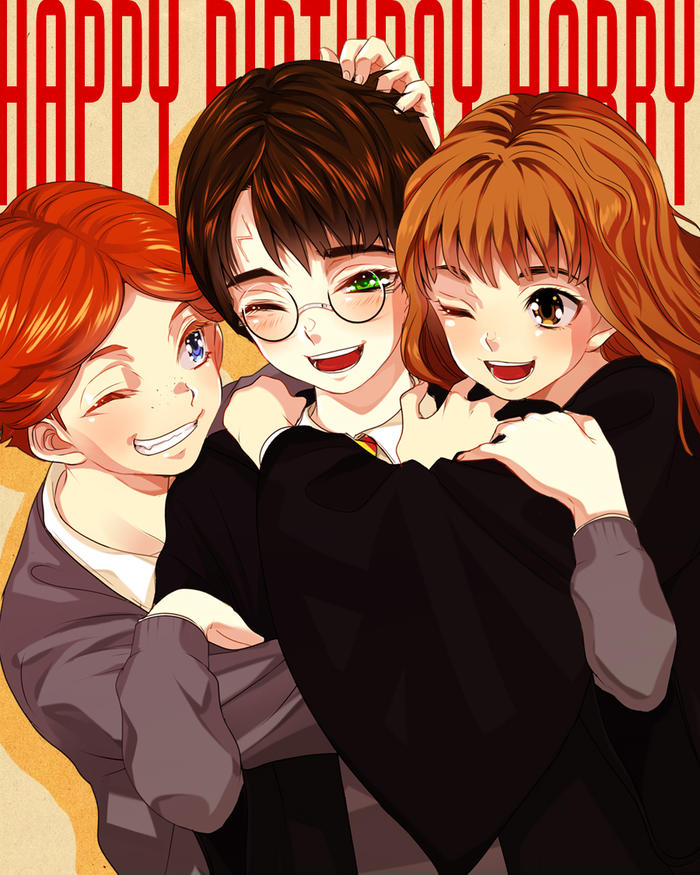 HAPPEE BIRTHDAE, HARRY!!插画图片壁纸